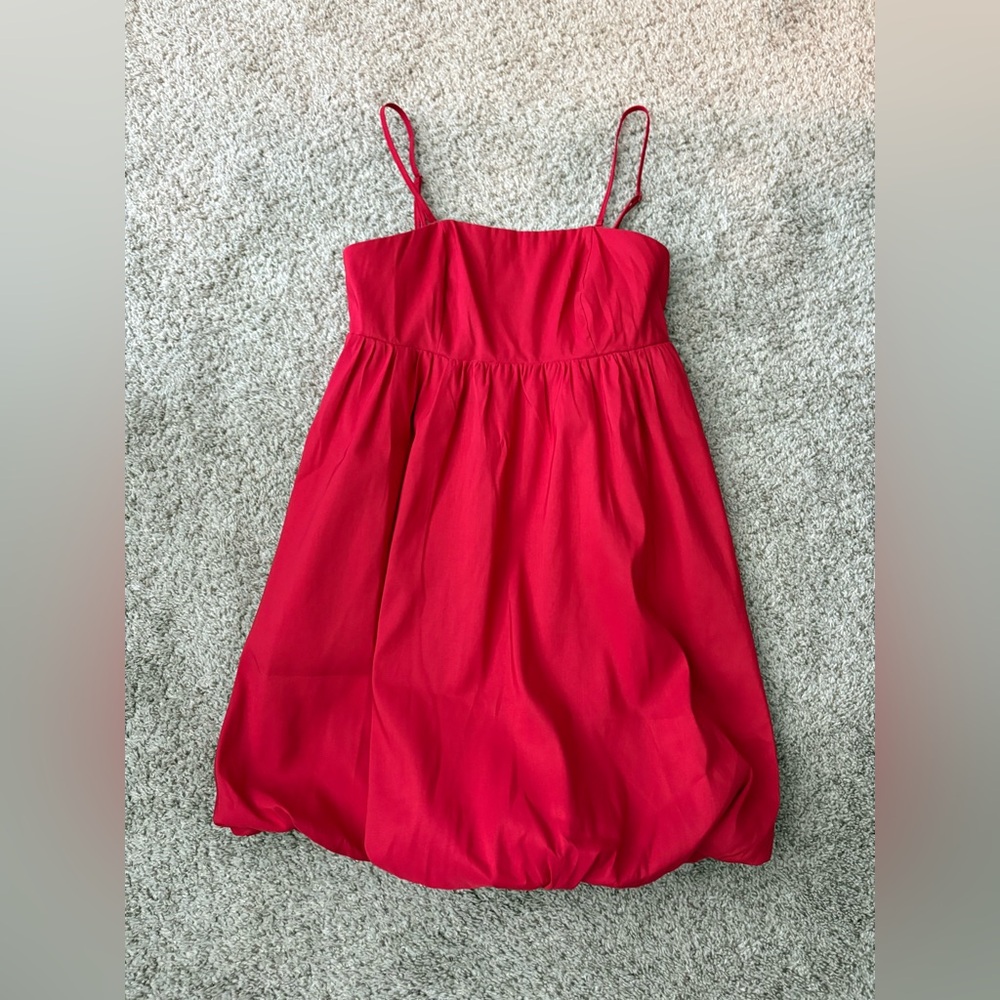 A New Day Vibrant Red Smocked Top